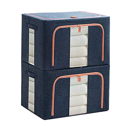 ANIOBMAN 衣類収納ケース 衣装ケース 折りたたみ式2個組 洋服収納 目に見える大容量、多机能収納ボック..