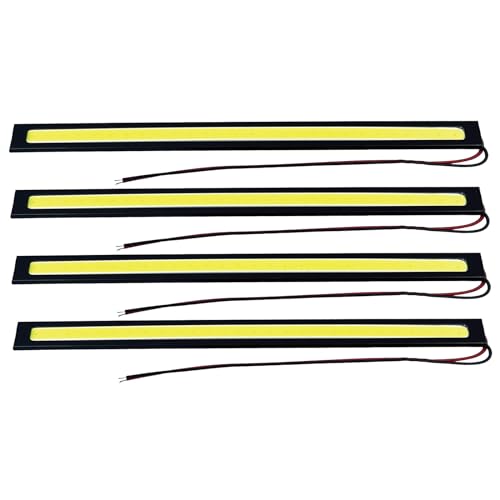 Crown Doris LED 薄型 デイライト バーライト 12V COB 爆光 防水 防塵 両面テープ 全面 発光 17cm 4本 セット