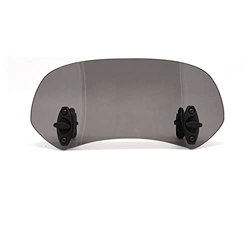 ZSADZS ユニバーサルモーターサイクルライズアジャスタブルウインドスクリーンエクステンションウインドシールドスポイラーエアデフレクター (小