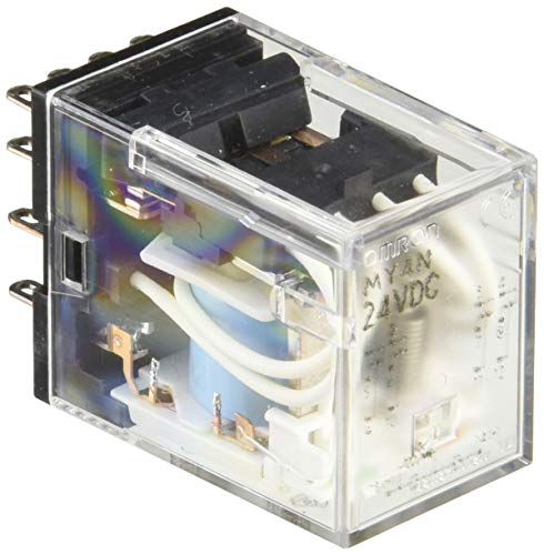 OMRON(オムロン) ミニパワーリレー MY4N DC24 灯付 /2-9709-06(4.0)