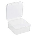 PATIKIL 収納ケース 45x20 mm 8個 クリア貯蔵容器 ヒンジ付きのふた プラスチック 正方形ボックス ビーズ アート 工芸用