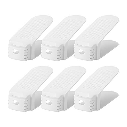 ライクイット (like-it) 靴 収納 省スペース 収納量2倍 靴ホルダー ワイド 6P 約幅10x奥26x高さ13.5cm ホワイト 日本