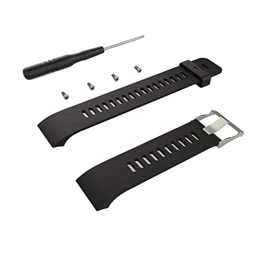 樂天商城 - (テンウィン) 交換用リストバンド for garmin 35j シリコン製交換ベルトfor garmin ForeAthlete35J 通気穴
