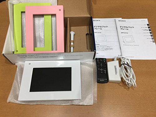 樂天商城 - SONY デジタルフォトフレーム S-Frame E710 7.0型 内蔵メモリー128MB ホワイト DPF-E710/WI