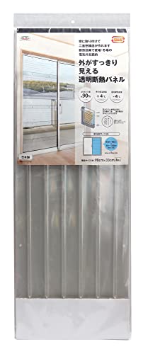 明和グラビア 外がすっきり見える 透明 断熱 二重窓 省エネ パネル UV:90%カット 90cm×33cm×6枚入 GNP-3006