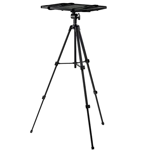 エレコム プロジェクター台 プロジェクタースタンド 三脚 高さ調整可能 収納ケース付 ブラック PJ-DSAR..