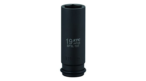 京都機械工具(KTC) インパクトレンチ ソケット 6角 BP3L19TP 対辺寸法:19×差込角:9.5×全長:80mm