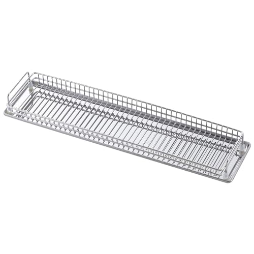 下村企販 マグボトル & グラス用水切りラック 【日本製】 省スペースに置けるスリムな形状 水受けトレー付き 小物類・パーツの水切りに コップ置