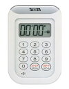 タニタ(Tanita) キッチン 勉強 学習 タイマー 防水 マグネット付き 100分 ホワイト TD-378 WH