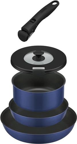 せいろ - サーモス デュラブルシリーズ 取っ手のとれるフライパン5点セットCA ガス火専用 インディゴブルー KSC-5A IBL