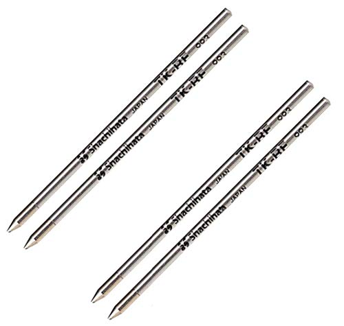 シャチハタ ネームペン用 ボールペン 替芯 黒 TK-RF 4本セット