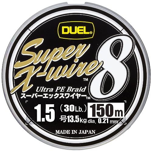 乐天商城 - DUEL(デュエル) PEライン 1.5号 スーパーエックスワイヤー8 (Super X-wire 8) 150m 1.5号 S シルバー H3