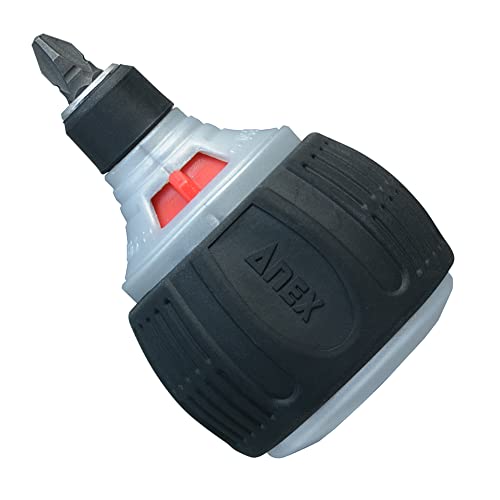 アネックス(ANEX) ラチェットドライバー 差替式 スタービー ミニスタ72 No.307-D 固定も可能【グリップ..