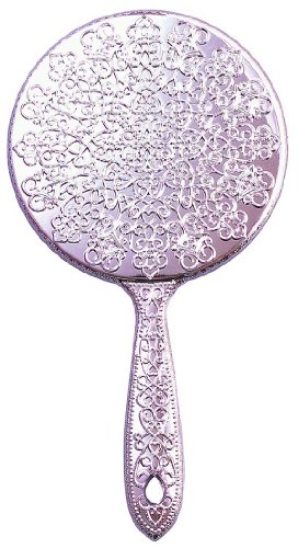 メッキハンドミラー S ピンク