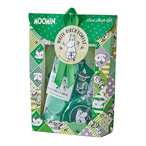 乐天商城 - ムーミン プチバスギフト しらかばの森 (MOOMIN グリーン調でウッディな香りのバスセット)