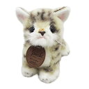 三英貿易 グレイスフル 復刻 こねこのミーヤ グレー 立ち ぬいぐるみ 高さ15cm 純日本製(3)