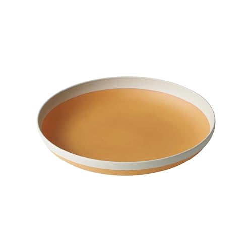 割れにくい プレート 皿 24cm 食洗機 電子レンジ対応 MUSUBI ナチュラル ホワイト 日本製