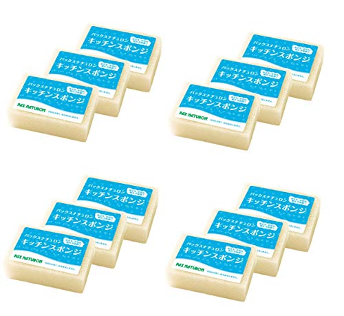 【12個セット】パックスナチュロン キッチンスポンジ(ナチュラル)