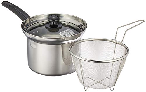 ヒロショウ まいにち使いの多用途お鍋 深型片手鍋18cm(ザル付) FPZ-18