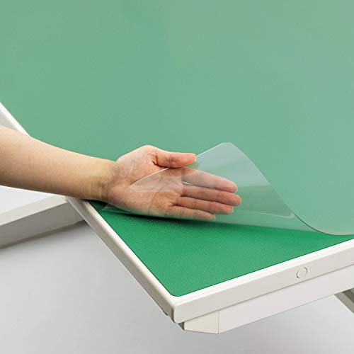 ライオン事務器 バイオマス デスクマット グリーンマット付 990×690mm No.107-PBK