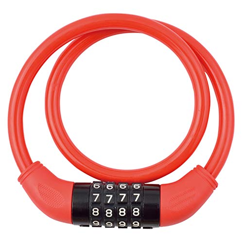 ゴリン(GORIN) ワイヤー錠 G224W-600-R ダイヤル錠 (10×600mm) レッド