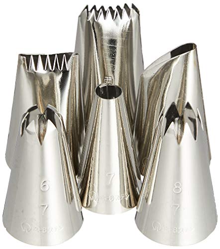 遠藤商事 業務用 ケース入ポテト用口金セット No.7 6個セット 18-8ステンレス 日本製 WKT37