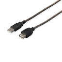 バッファロー iBUFFALO USB2.0延長ケーブル (A to A) ブラックスケルトン 3m BSUAA230BS