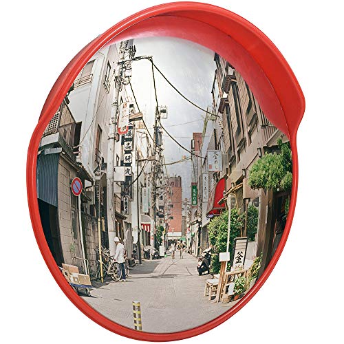 Cific カーブミラー 直径60cm/80cm ガレージ 道路 曲がり角 安全確保 (直径:80cm)