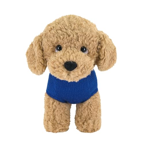 Dog - サンレモン アミコケーン トイプードル ベージュ M 14×25×20cm ぬいぐるみ アニマル 犬 P-9142