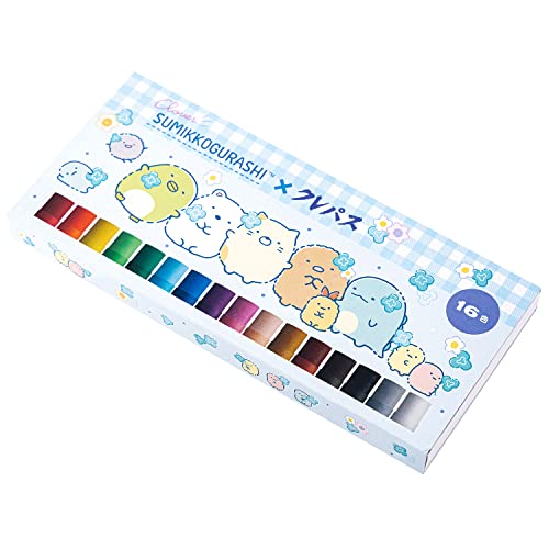 乐天商城 - サンエックス すみっコぐらし ゴーゴースクール クレパス 16色 PH14001