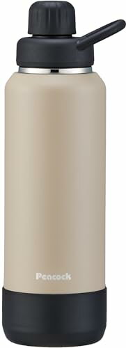 ピーコック魔法瓶工業(The-peacock) ピーコック 水筒 炭酸対応 ベージュ 1L 保冷 直飲み スポーツ 持ち..