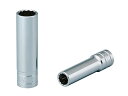 京都機械工具(KTC) 9.5mm (3/8インチ) ディープソケット (十二角) 23mm B3L23W(4)