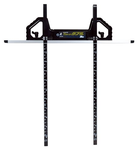 シンワ測定(Shinwa Sokutei) 丸ノコガイド定規 Tスライドダブル 併用目盛 突き当て可動式 30cm 73702