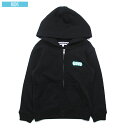 サンタスティック SANTASTIC KIDS LOVE Zip Parka キッズ パーカー スウェット ジップアップ 子供服 TOKYOTRIBE ブラック×エメラルド