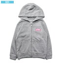 正規取扱店 送料無料 サンタスティック SANTASTIC KIDS LOVE Zip Parka キッズ パーカー スウェット ジップアップ 子供服 TOKYOTRIBE グレー×ピンク