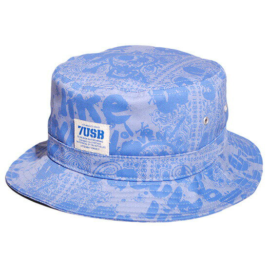 ポイント10倍 【 7UNION / セブンユニオン 】 Think Bucket Hat バケットハット / ブルー ( セブンユニオン キャップ ) ( 7UNION キャ..