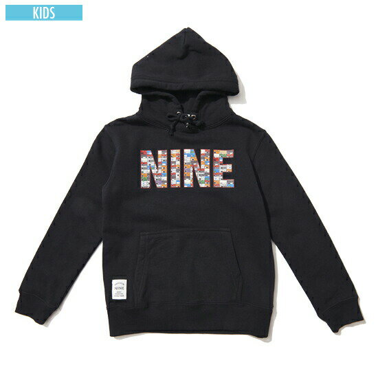 ナインルーラーズ NINE RULAZ LINE Sneaker Box Logo Kids Hoodie キッズ パーカー スウェット 子供服 ブラック