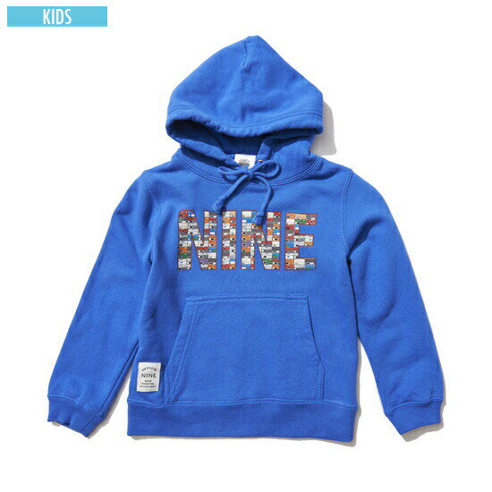 ナインルーラーズ NINE RULAZ LINE Sneaker Box Logo Kids Hoodie キッズ パーカー スウェット 子供服 ブルー