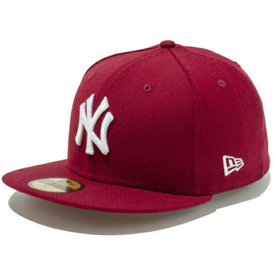 ニューエラ キャップ ヤンキース NEWERA 59FIFTY ニューヨーク・ヤンキース ニューエラキャップ 帽子 メンズ レディース メジャーリーグ NYCAP MLB 大きい サイズ 深め プレゼント ギフト カーディナル ホワイト 14525206