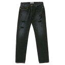 NINE RULAZ LINE ナインルーラーズ Crushed Favorite Fit Denim デニムパンツ ジーンズ ブラック NRSS16-023