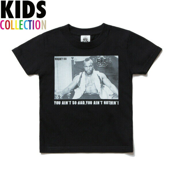 NINE RULAZ LINE ナインルーラーズ キッズ Kid's Clubber Lang Tee 半袖 Tシャツ 子供服 ROCKY3 NRKAW17-002 ブラック