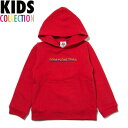 NINE RULAZ LINE キッズ ナインルーラーズ Kid's Triple Logo Hoodie パーカー プルオーバー 子供服 NRKAW17-008 レッド
