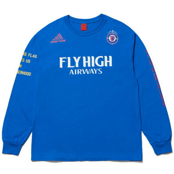 NINE RULAZ LINE ナインルーラーズ Football L/S Tee 長袖 ロンT NRAW17-016 ブルー