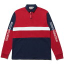 送料無料 NINE RULAZ LINE ナインルーラーズ Sports Rugby Shirt 長袖 ラグビーシャツ NRAW17-019 ネイビー×レッド