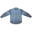 |Cg10{  NINE RULAZ LINE iC[[Y Afghan Pattern Denim Shirt fjVc NRAW17-023 CfBS