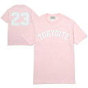 7UNION 7ユニオン TOKYOITE Tee 半袖 Tシャツ ユニセックス IAVW-017C ピンク