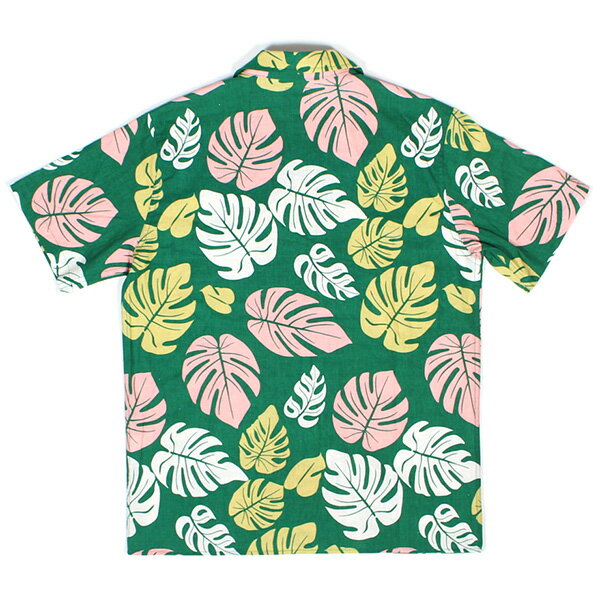 7UNION 7ユニオン KONA Shirt 半袖 ハワイアンシャツ アロハシャツ IAVW-023C グリーン