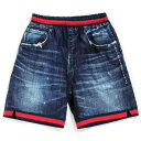 Abvo V[gpc APPLEBUM Damage Denim Basketball Shorts V[c oXp fjvg Y Xg[g HS1810801 DAMAGE DENIM _[Wfj