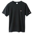 チャンピオン Tシャツ メンズ CHAMPION ベーシック チャンピオン 19SS 胸Cロゴ ワンポイント ブラック S-XL C3-P300