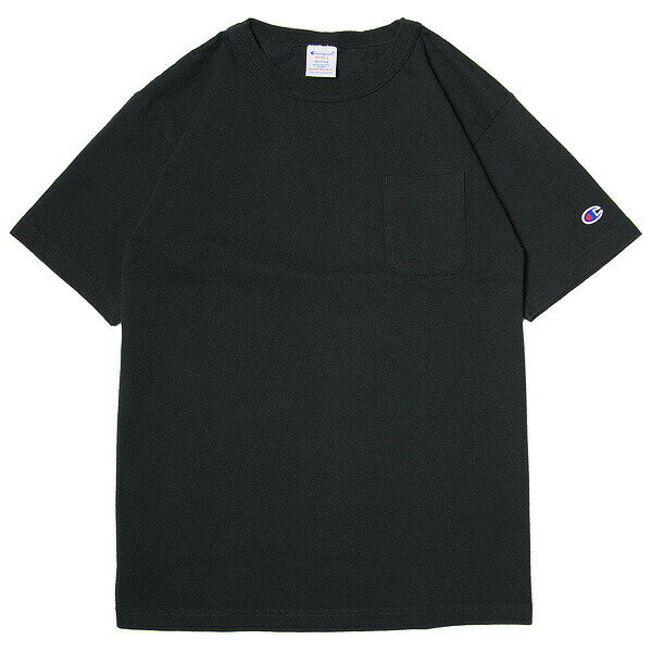 チャンピオン Tシャツ アメリカ製 CHAMPION メンズ レディース 半袖 ティーシャツ ポケT 無地 tシャツ T-1011 人気 おしゃれ ブランド おすすめ 春 夏 秋 冬 オールシーズン ユニセックス プレゼント ブラック C5-B303